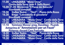Il programma del 29 agosto
